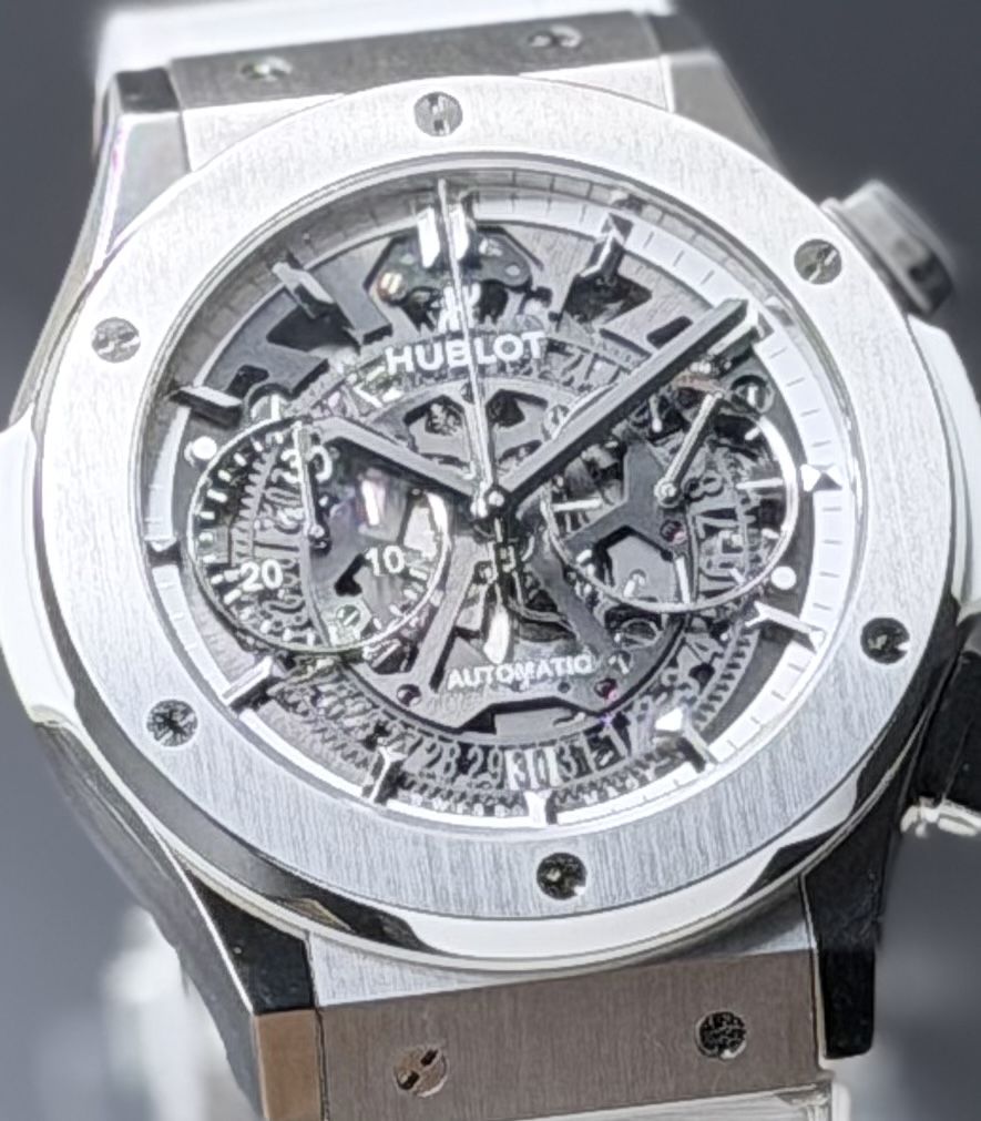 Hublot Classic Fusion Aerofusion Chronograph Titanium "All White" Luxury Watch– 45mm Reference: 525.NE.0127.LR