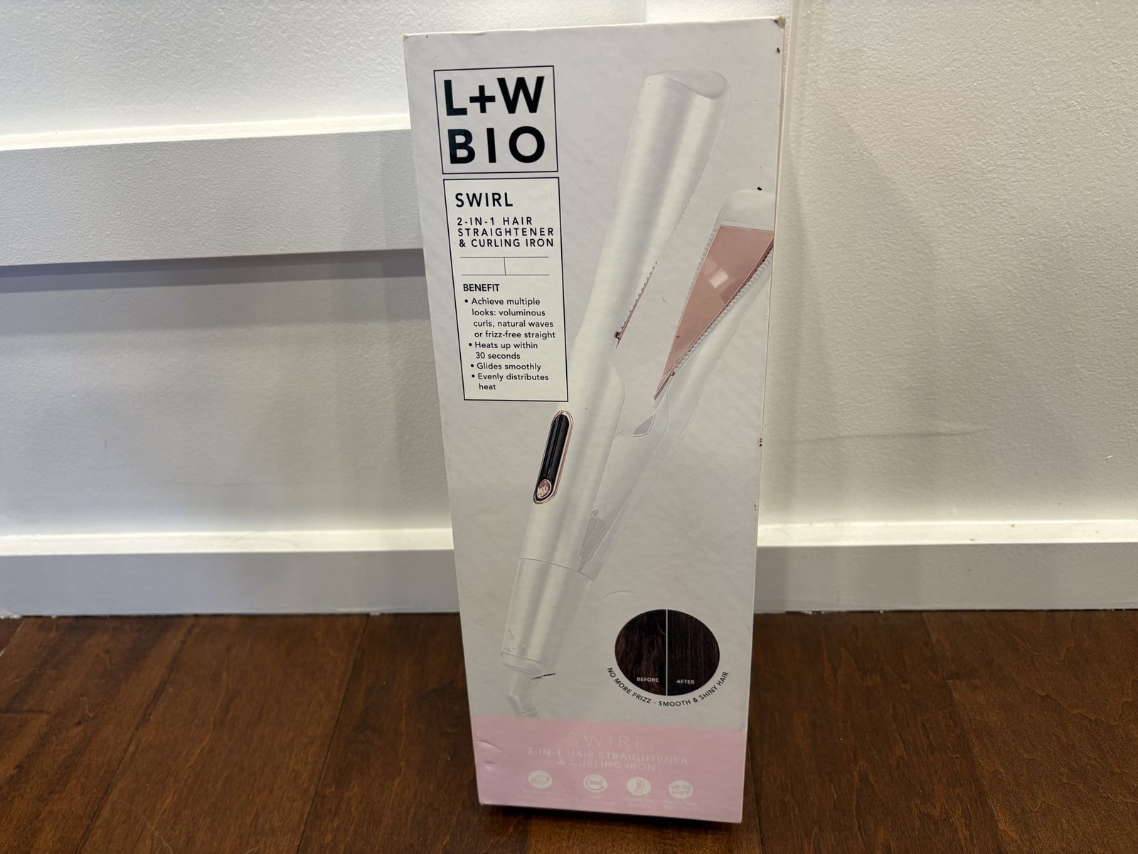 L+W Bio Swirl Hair Straightener & Curling Iron