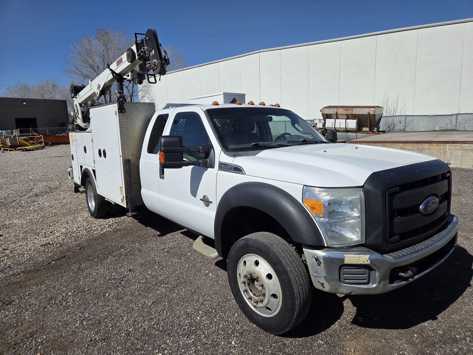 2016 Ford F550 4x4 Mechanics Truck, IMT 7,500 lbs Crane