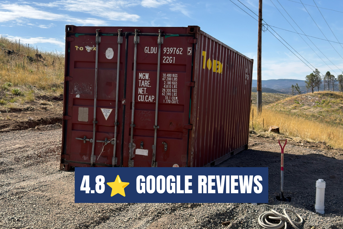 20' One Trip Shipping Container – Residential Storage – Ready Today