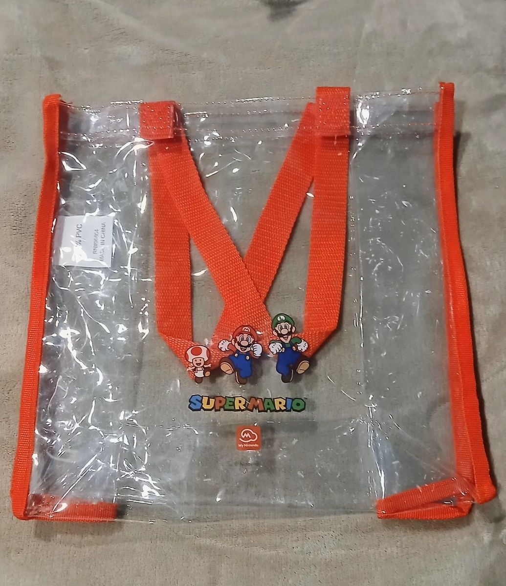 My Nintendo: 100% PVC Super Mario clear tote bag