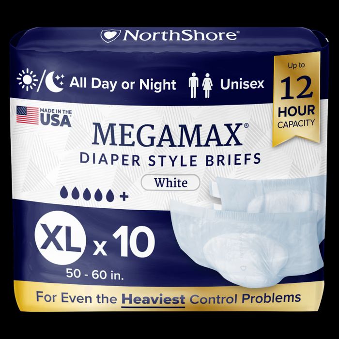 Northshore Megamax Adult Diapers XL White