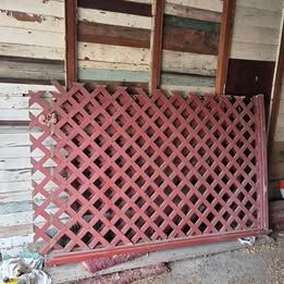 Custom Made Redwood Lattice