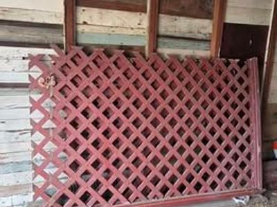 Custom Made Redwood Lattice