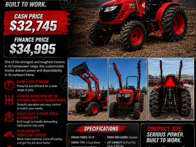 TYM 4820 TRACTOR and LOADER