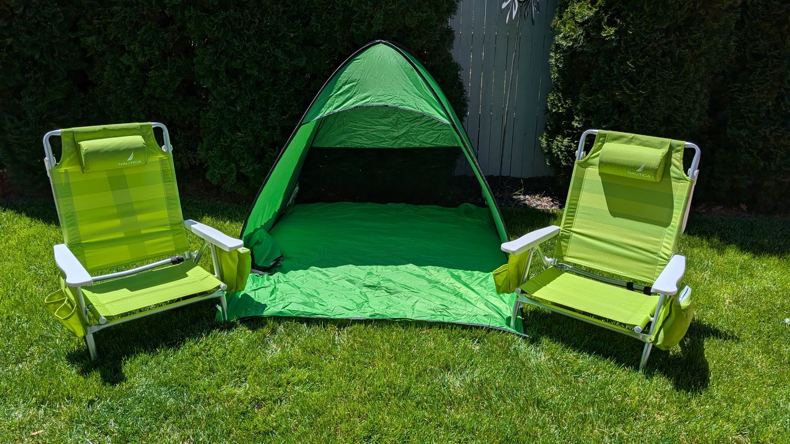 Beach Chairs and Beach Tent