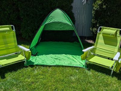 Beach Chairs and Beach Tent
