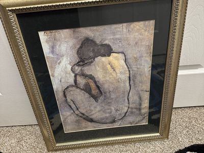 Framed Pablo Picasso Art Print 19x23 Gold Frame