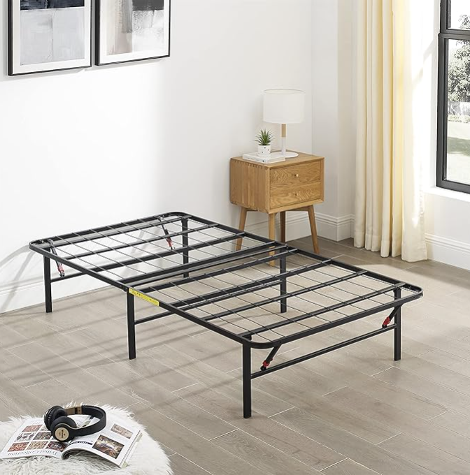 Metal Twin Platform Bed Foldable