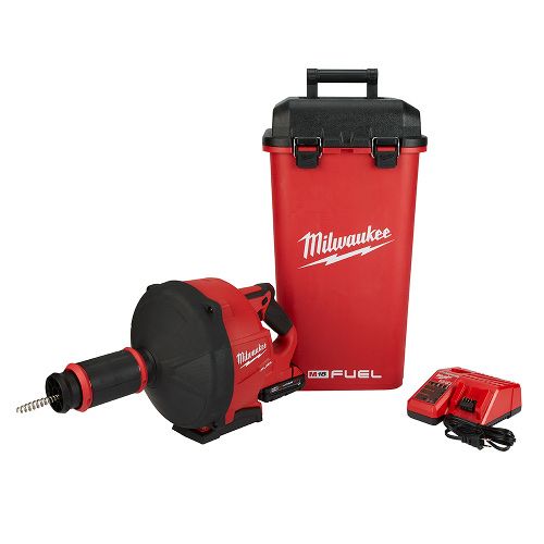 Milwaukee M18 FUEL Drain Snake Kit with Storage Drum and Charger E75014671
