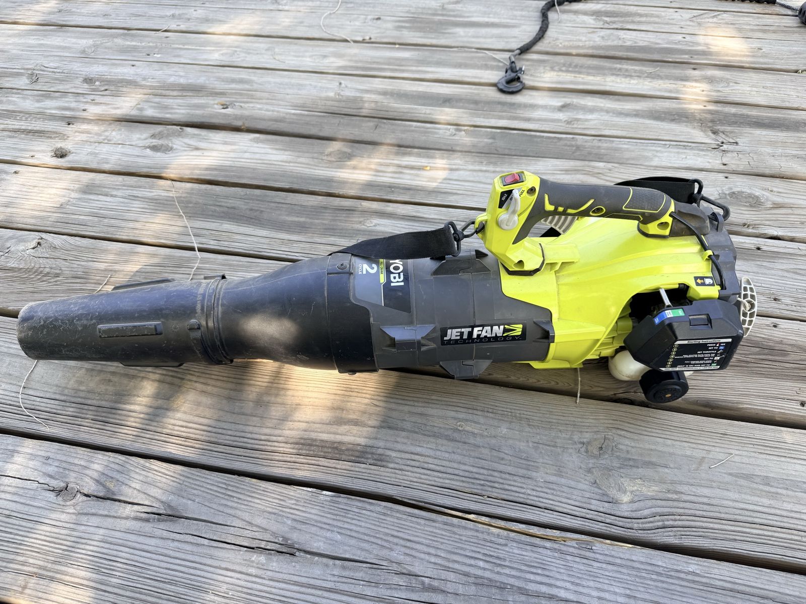 Ryobi jet fan blower