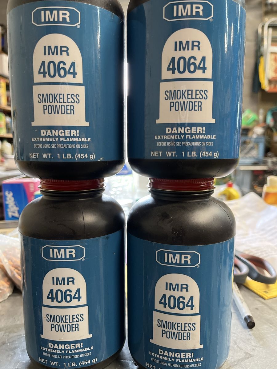 IMR 4064 Smokeless Powder 1 lb Canisters. 10 ones available. 