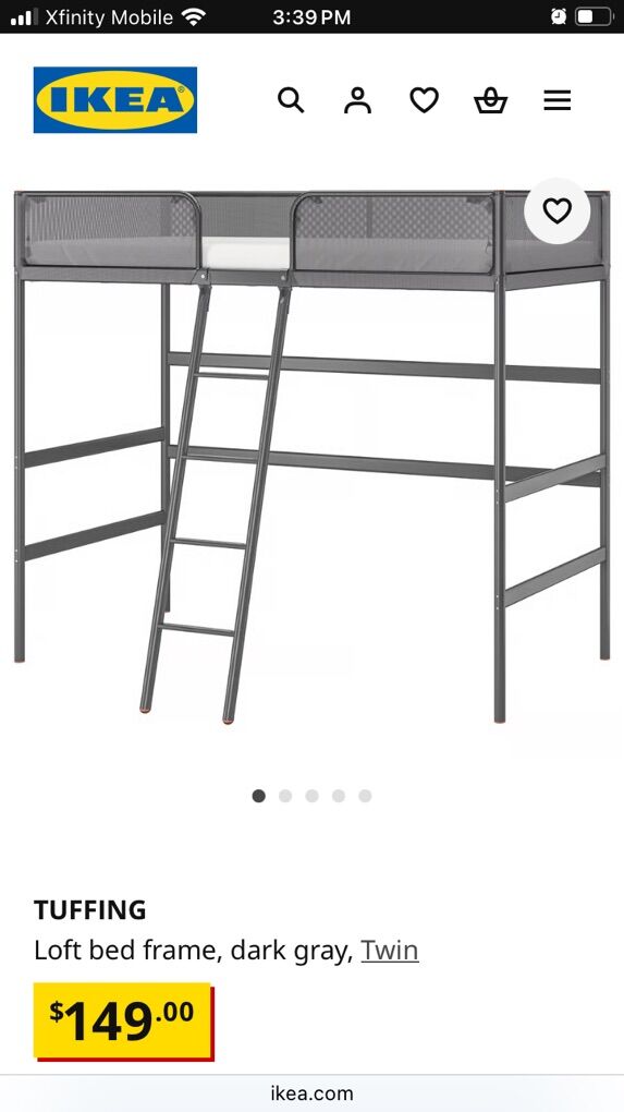 Tuffing loft bed frame