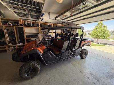 Yamaha Viking VI 6-Seater Utility Side-by-Side UTV - Orange/Black, Good Condition