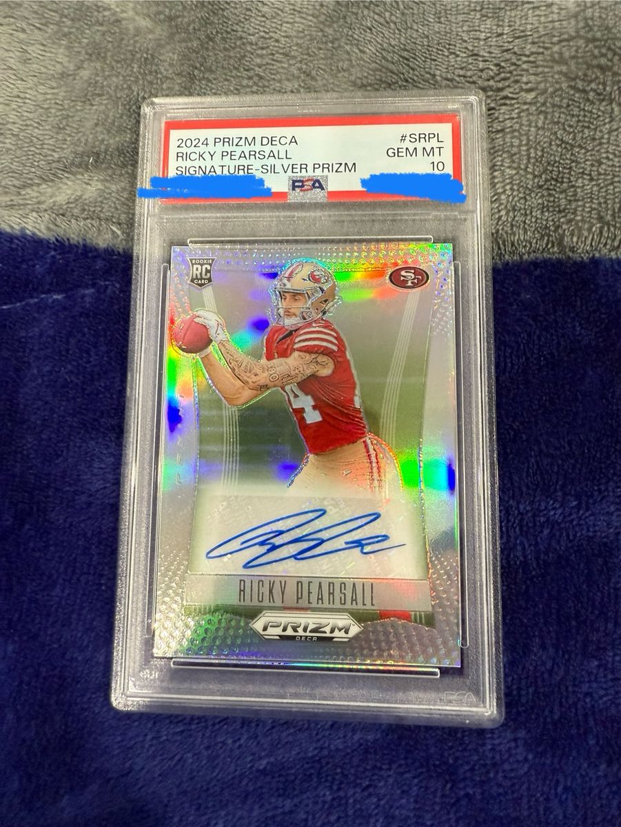 2024 PANINI PRIZM DECA SIGNATURES SRPL RICKY PEARSALL SILVER PRIZM - PSA 10