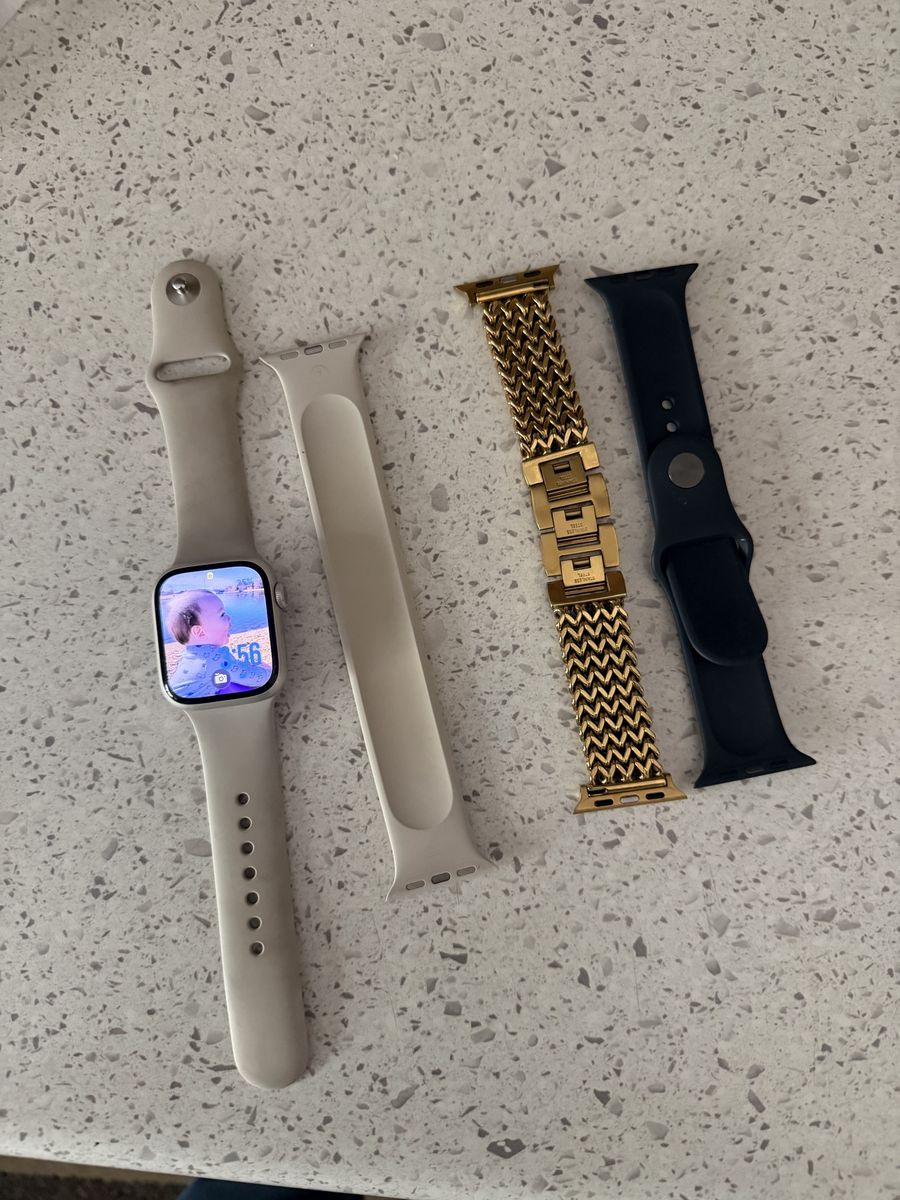 Apple Watch Series 7 with extra bands