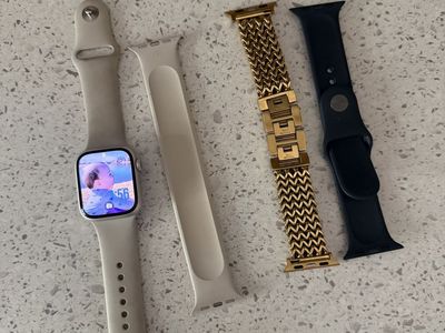 Apple Watch Series 7 with extra bands