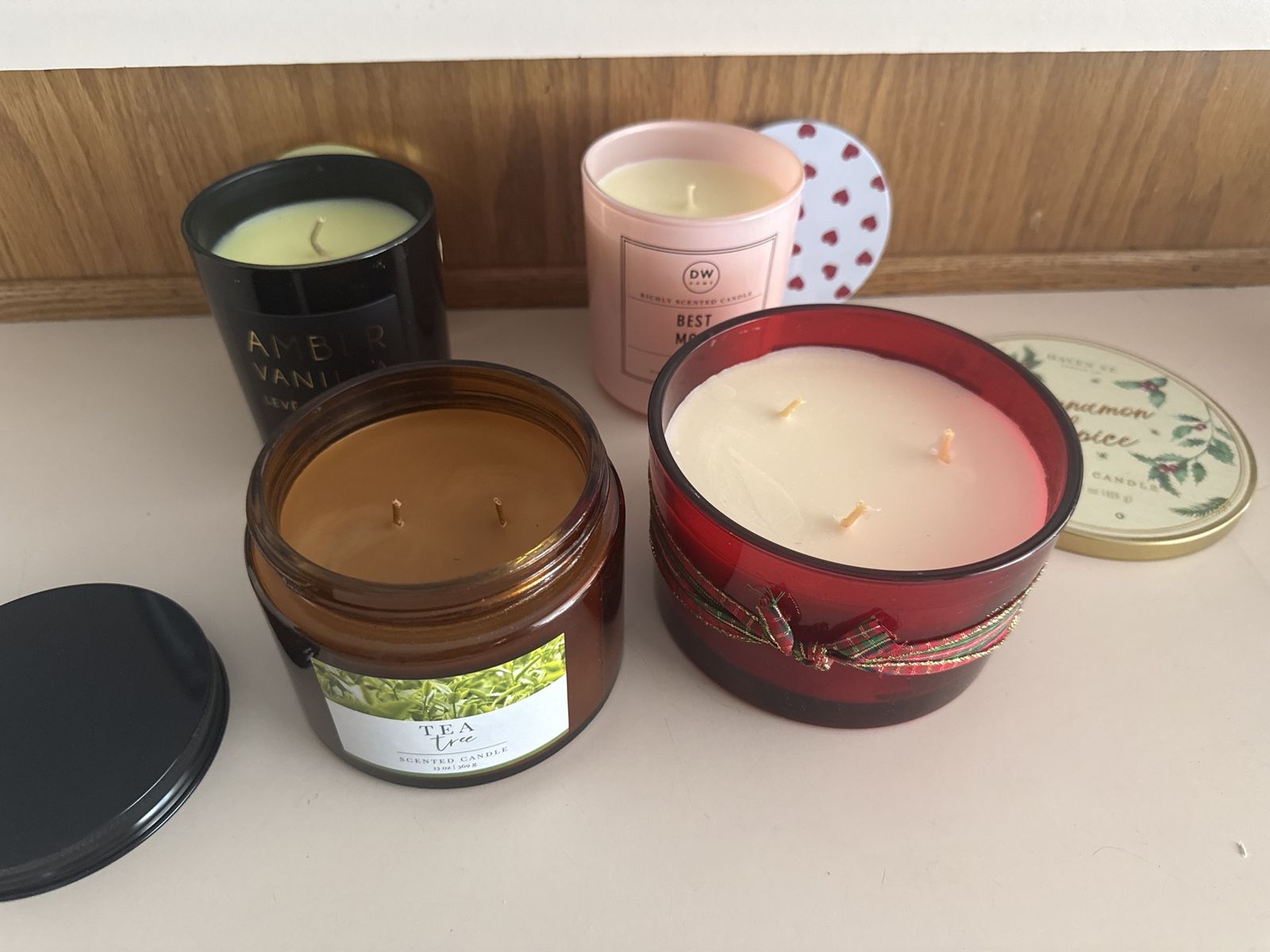 Assorted Scented Candles: some new and some used