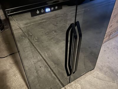 NewAir Dual Zone Wine and Beverage Cooler - Black Glass Doors