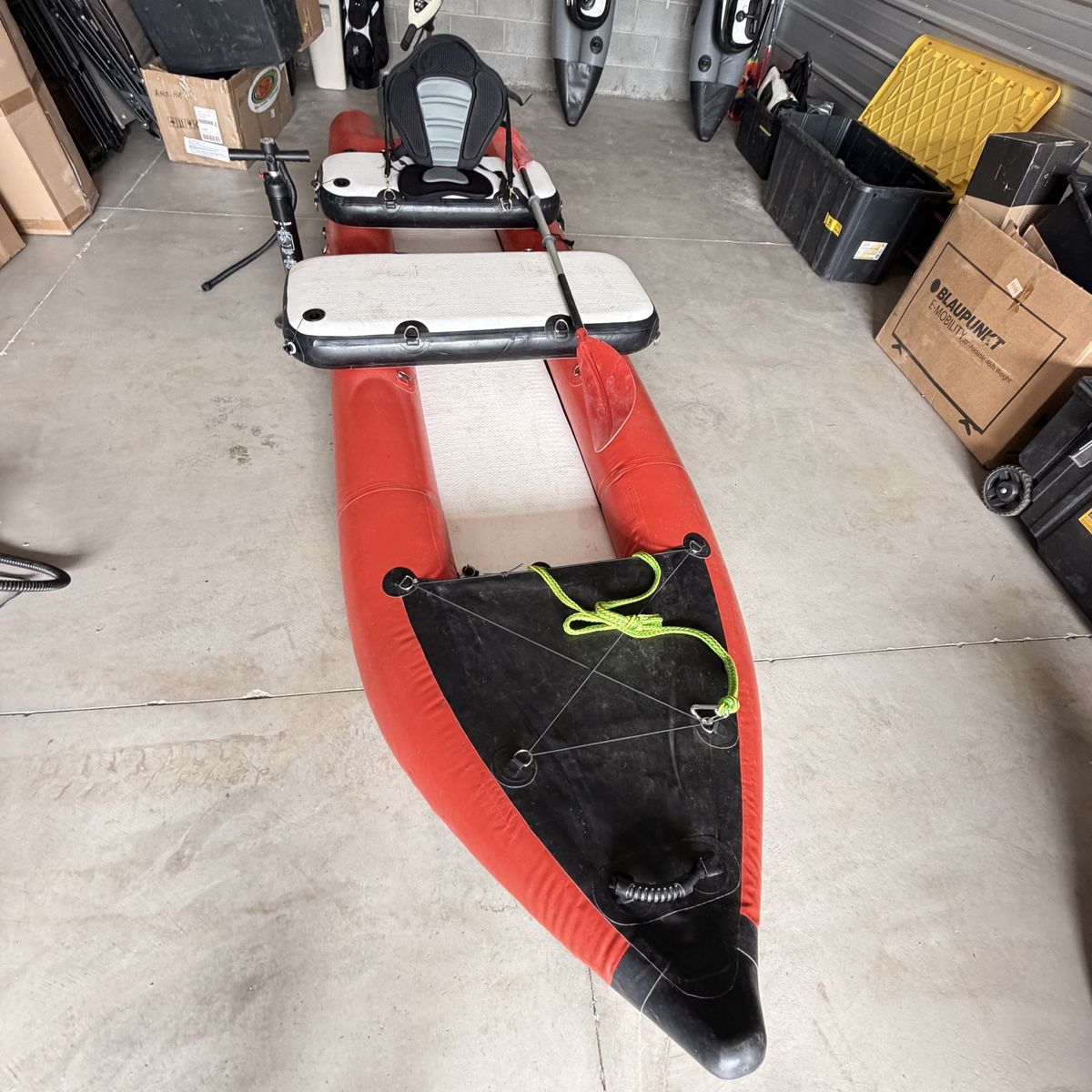 Dave Scadden 2 man fishing boat with motor