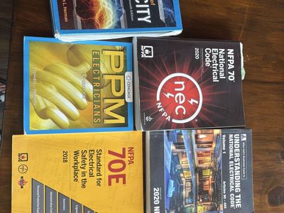 Electrical Trade Textbooks & Reference Books Lot - Ugly's, Delmar's Electricity MTECH