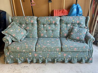 Hide-a-bed and sofa.