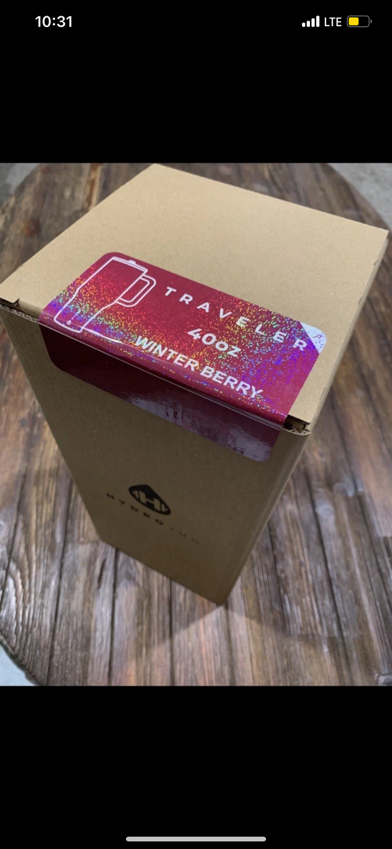 Hydrojug Winter Berry Red Sparkly 40 Ounce Traveler NIB