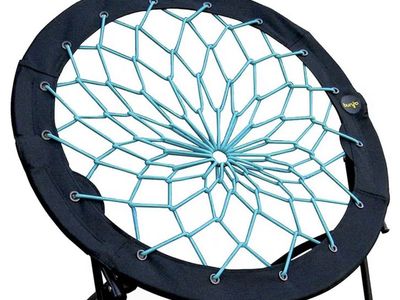 Bunjo Bungee Folding Chair – Teal/Green – Fun & Comfortable! Outdoor Chair, Camp Chair, Camping Gear, Teen Room, Bouncy Chair