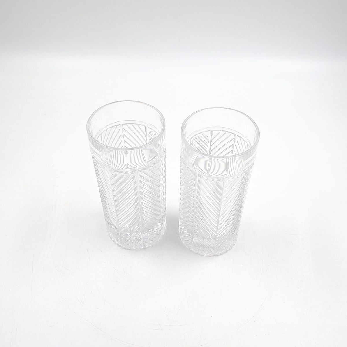 Crystal 16 Oz Drinking Glasses 2 Pack