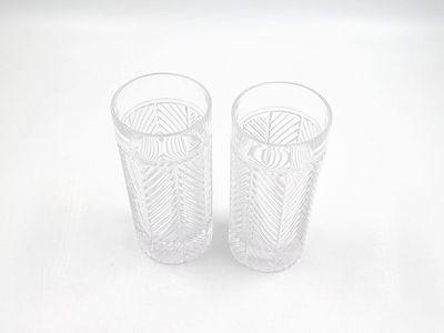 Crystal 16 Oz Drinking Glasses 2 Pack