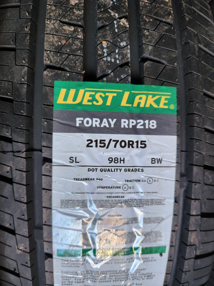 215/70r15 Westlake foray rp218