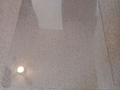 Durable hard plastic office chair mat