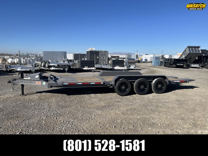 RawMaxx 7x24 G7X I-Beam Gravity Tilt Equipment Trailer