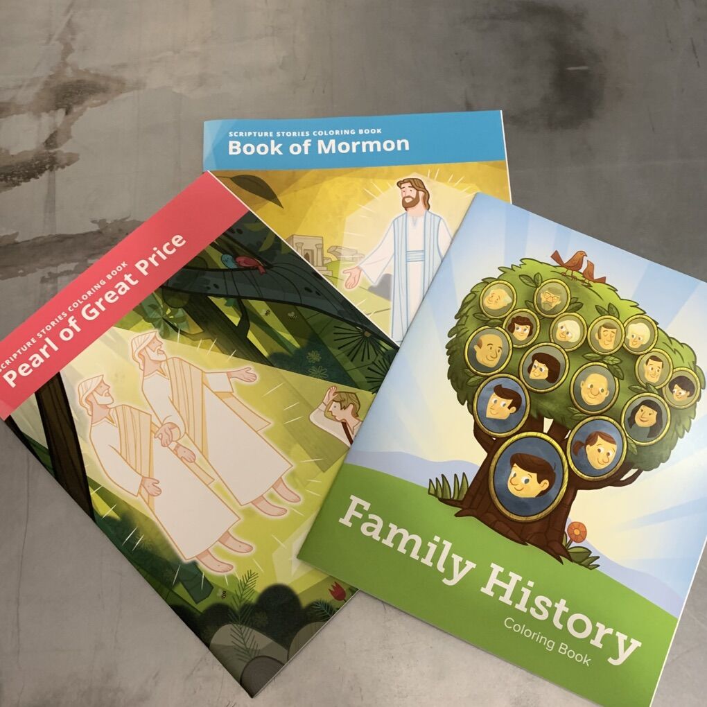 New LDS Scripture Coloring Books