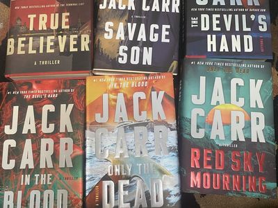 Jack Carr James Reece Thriller Novels Hardcover Book Bundle - 6 Books