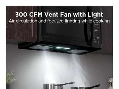 New Black and decker 1.7 cu ft over the range microwave