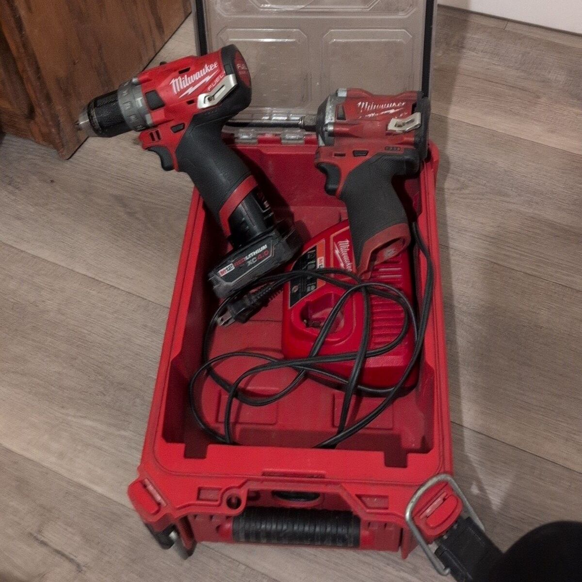 Milwaukee M12 Fuel Brushless Impact, Drill, Packou