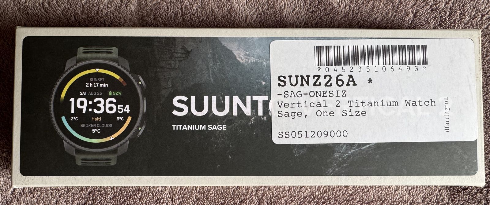 New Suunto Vertical 2 + strap