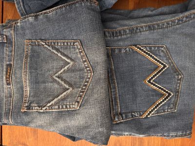Two pairs of women’s Wrangler Willow riding jeans