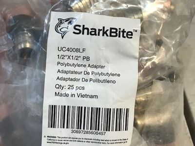 plumbing Sharkbite UC4008LF 1/2" x 1/2" PB