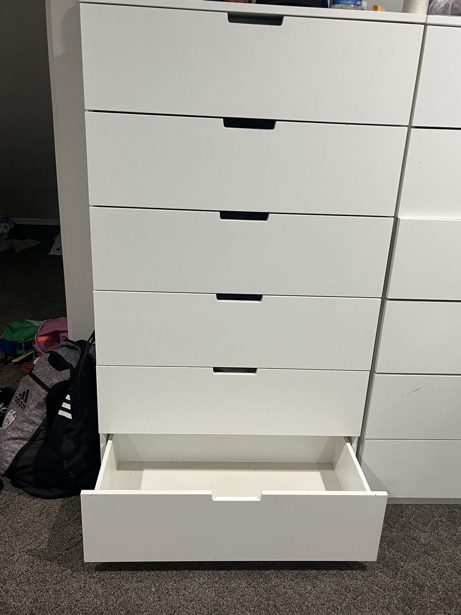IKEA white 6 drawer dresser