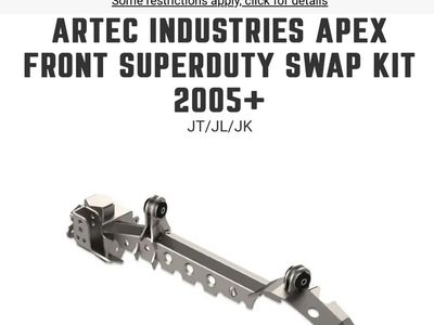 Artec Jk one ton swap truss kits