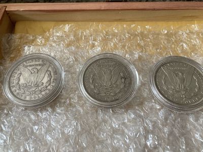 1889 o , 1921 p , 1889 p Morgan Silver Dollars