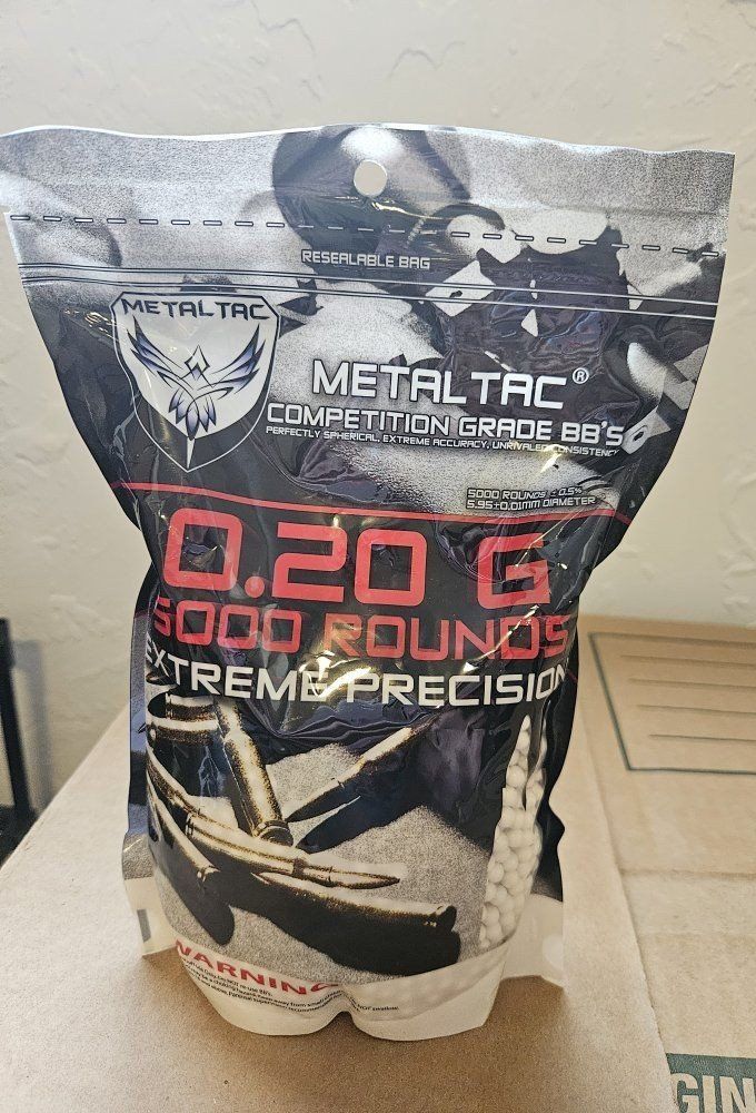 METALTAC 0.20G 5000 Rounds Competition Grade Airsoft BB's