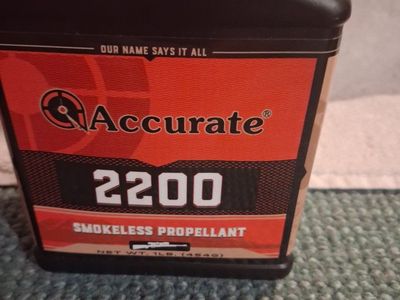 Accurate 2200 Smokeless Propellant,