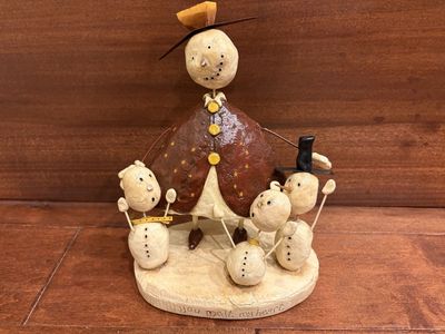 Snow Woman and Kids by August Moon