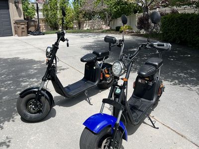 Two electric scooters (Dummer scooters)