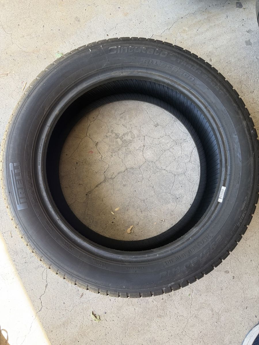 Pirelli Cinturato P7 All Season 235/50R19 103H Performance Tire - Qty 2, Excellent Condition
