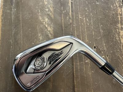 Titleist T200 2nd Gen Iron Set 4-PW, + 48 degree gap Wedge - AML Black R-Flex - Used Excellent Golf Clubs