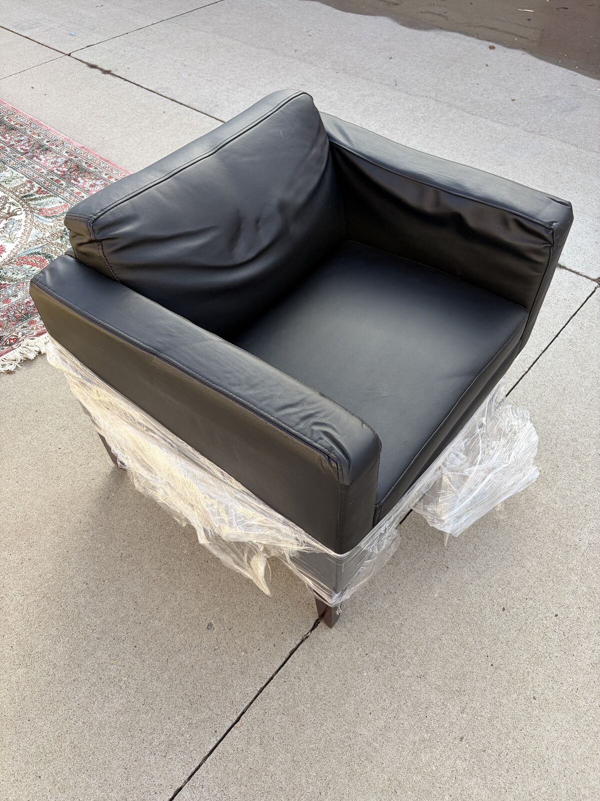 Bedroom Set- Leather chair (like new!) With Bench